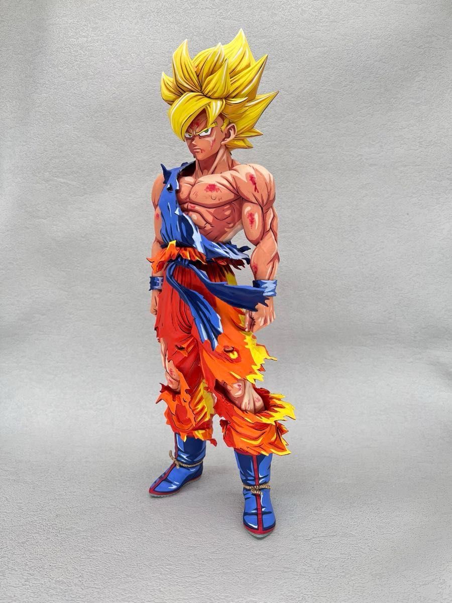 SMSP 孫悟空 二次元彩色 改修 スーパーサイヤ人原画再現 フィギュア 塗