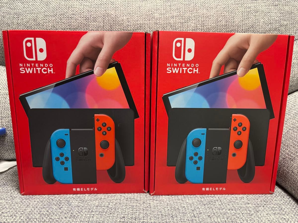 Nintendo switch 本体 有機EL ネオンブルー ネオンレッド 2個セット