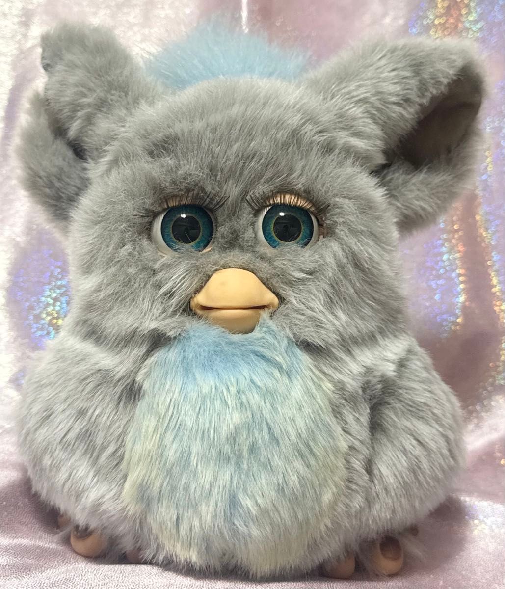 ファービー2 クラウディスカイ グレー×水色×青目 ブルーアイ 英語版