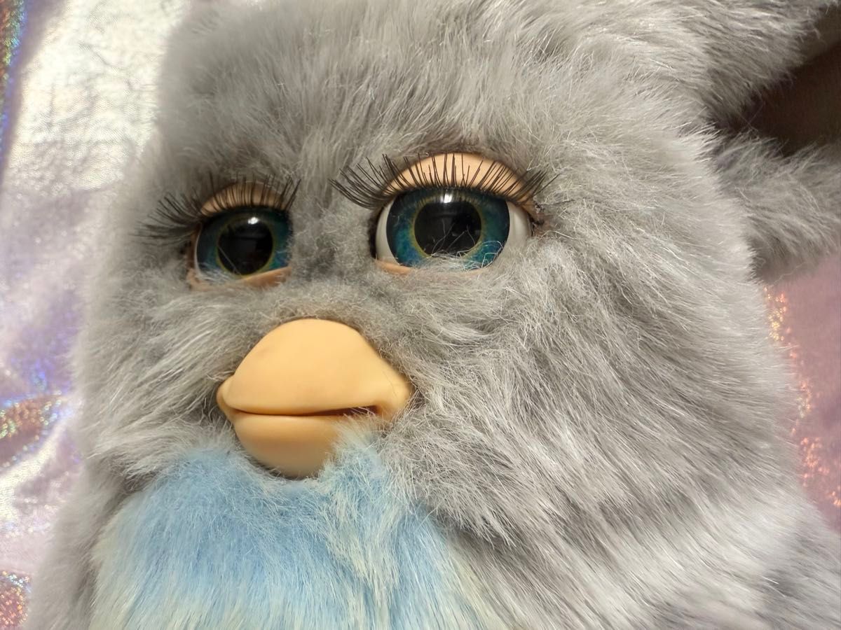 ファービー2 クラウディスカイ グレー×水色×青目 ブルーアイ 英語版