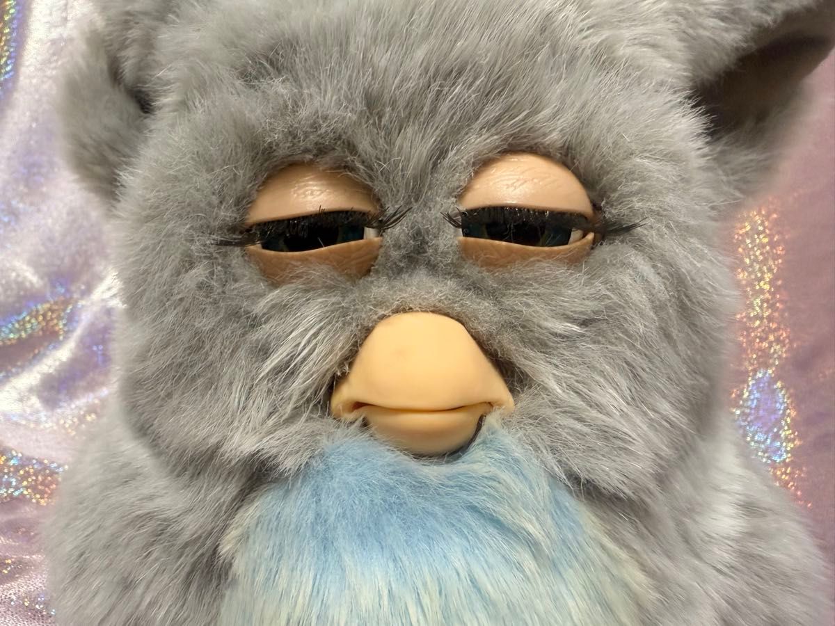 ファービー2 クラウディスカイ グレー×水色×青目 ブルーアイ 英語版