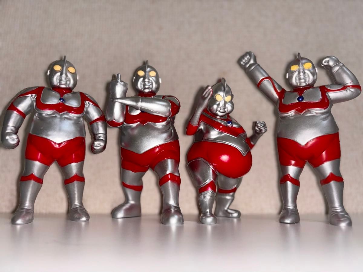 帰ってくれ デブトラマン 【4体セット】ファットラマン ソフビ