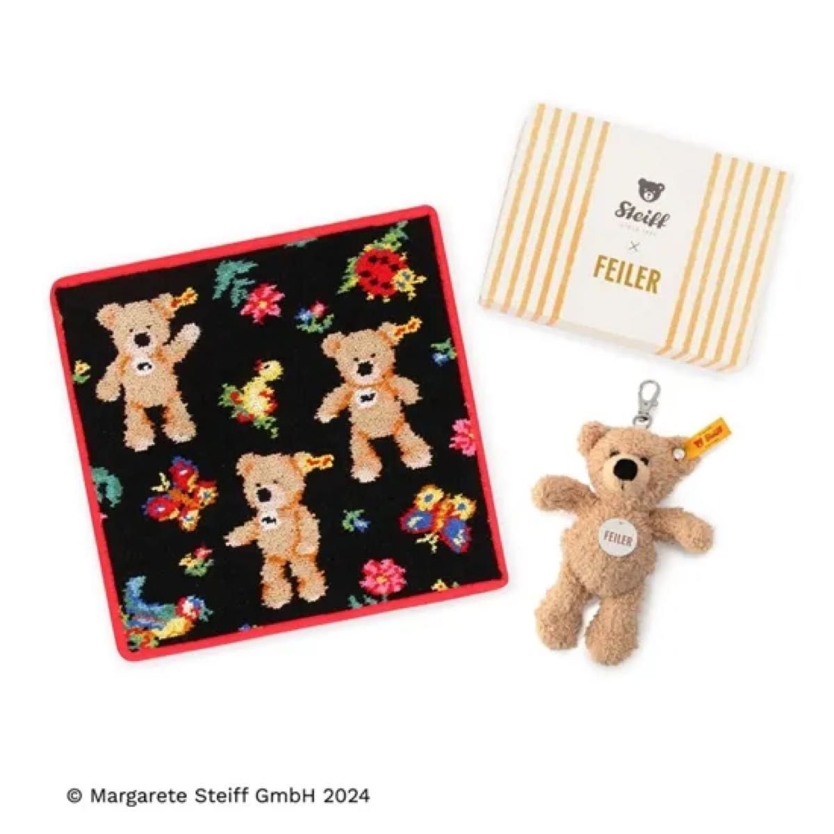 フェイラー シュタイフ 新品未使用 未開封 ハンカチ テディベア｜Yahoo