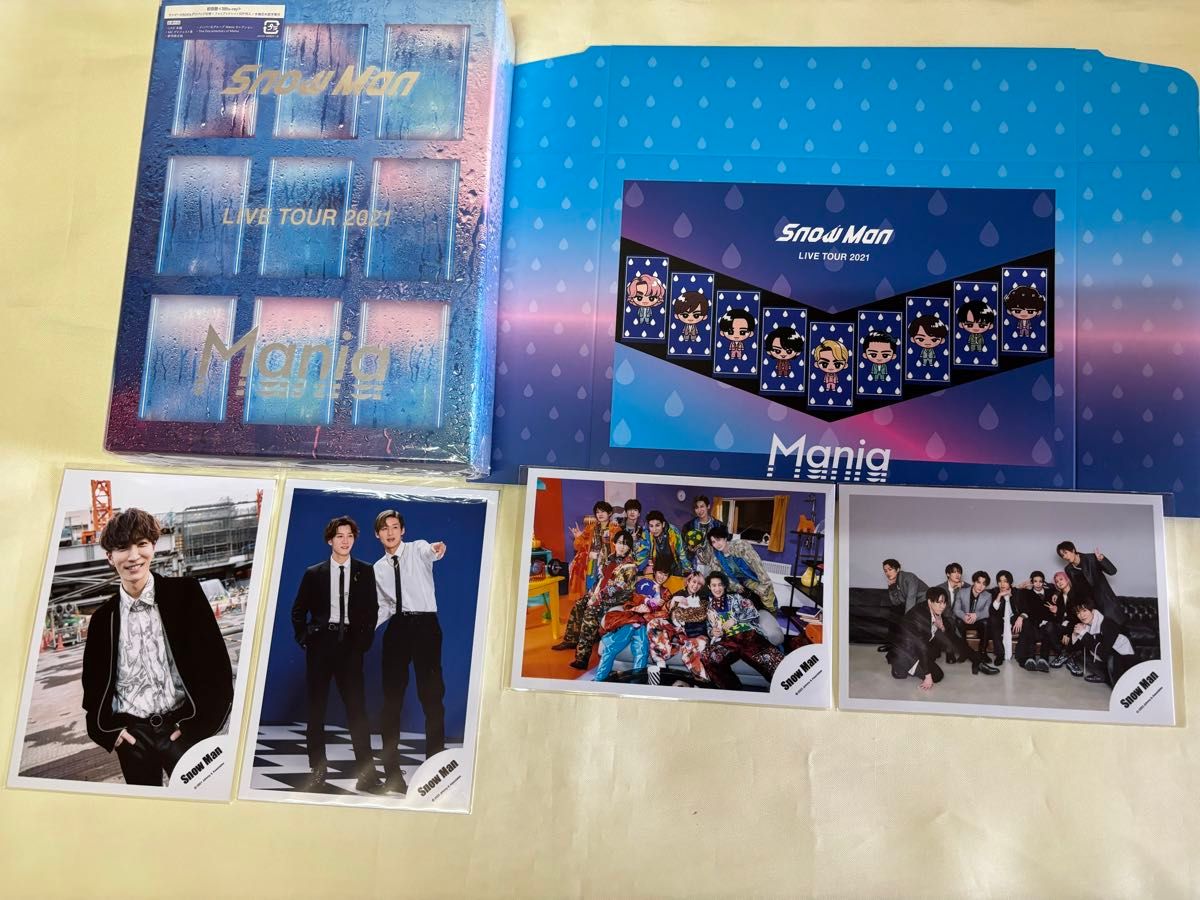 SnowMan LIVE TOUR 2021 Mania 初回盤 Blu-ray 写真 4枚付き 目黒