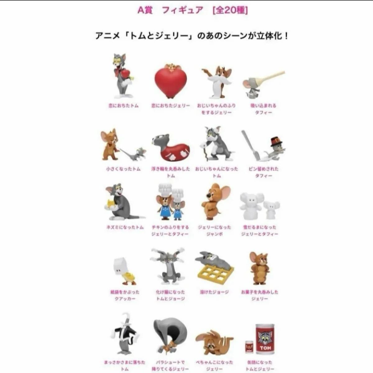 Happyくじ TOM and JERRY FUNNY ART 4トムとジェリー 1A賞 フィギュア