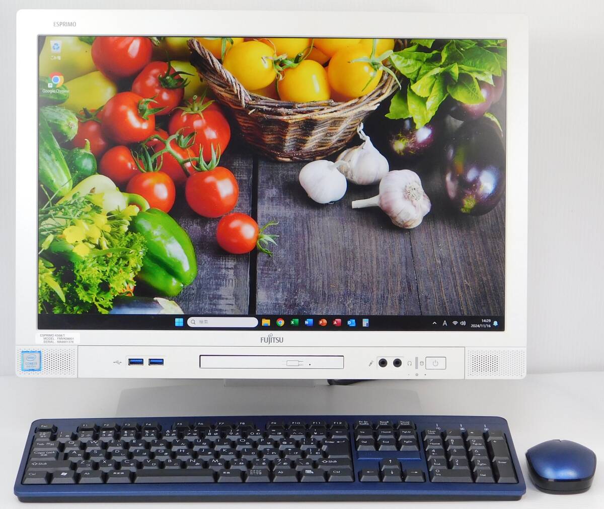 No51104モニタ一体型 Windows11 Corei3-8100T SSD512GB メモリ16G 19 5