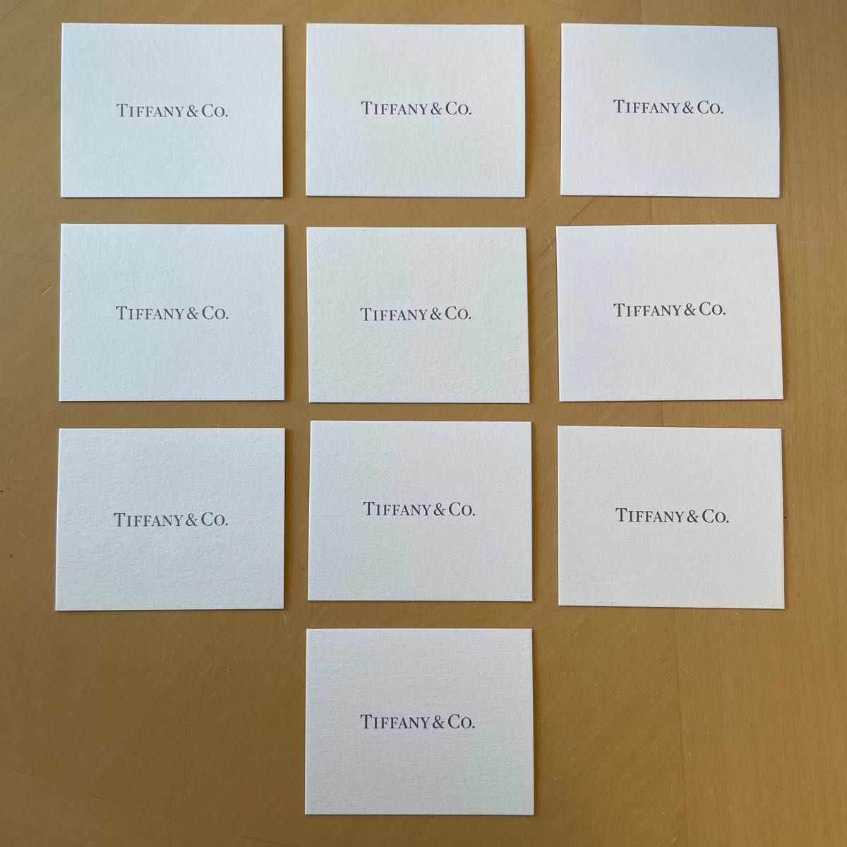 ティファニー 購入証明書 カード 日付記入 2019年×3枚 2020年×2枚 2022
