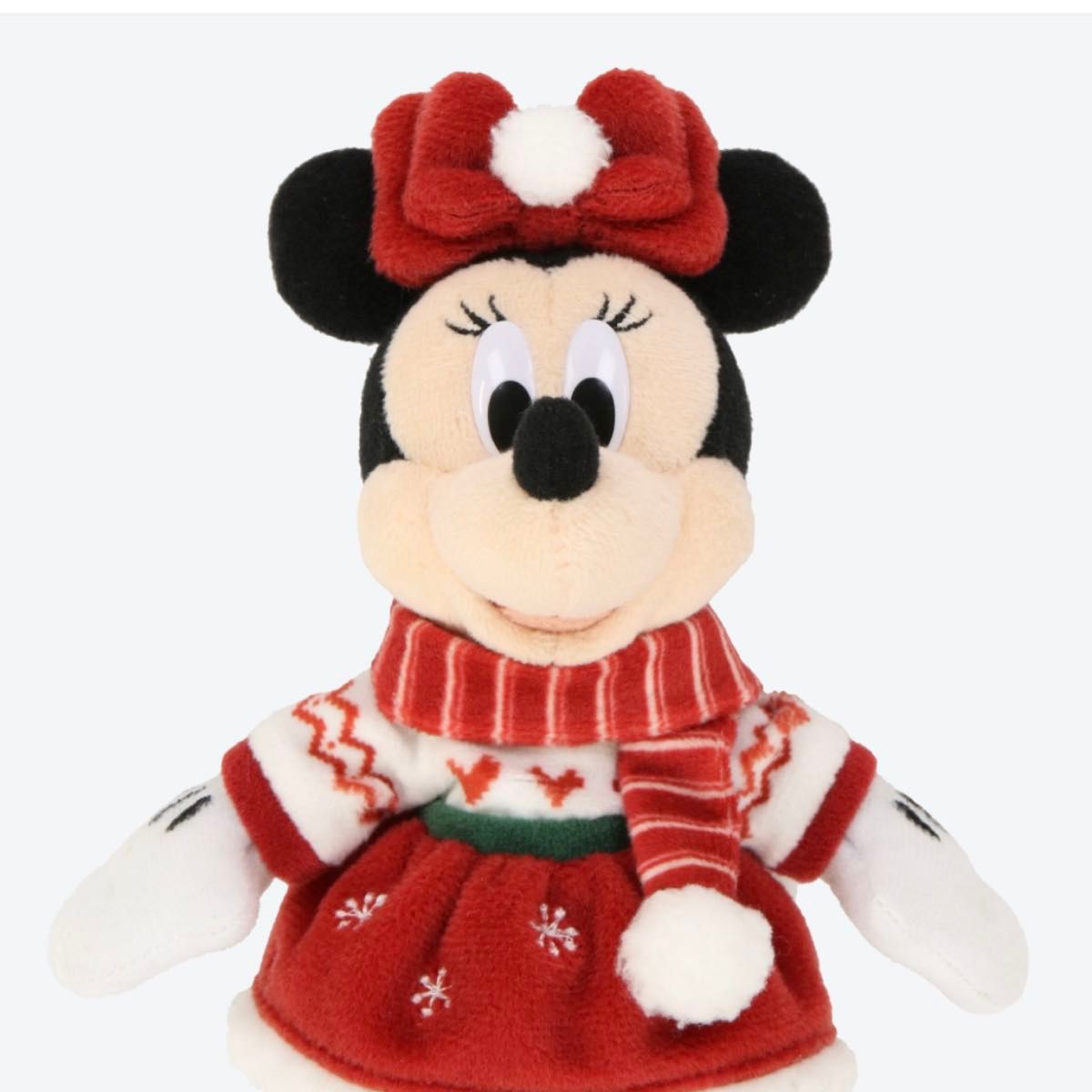 ミニー ぬいぐるみバッジ ディズニークリスマス 2024 ディズニー