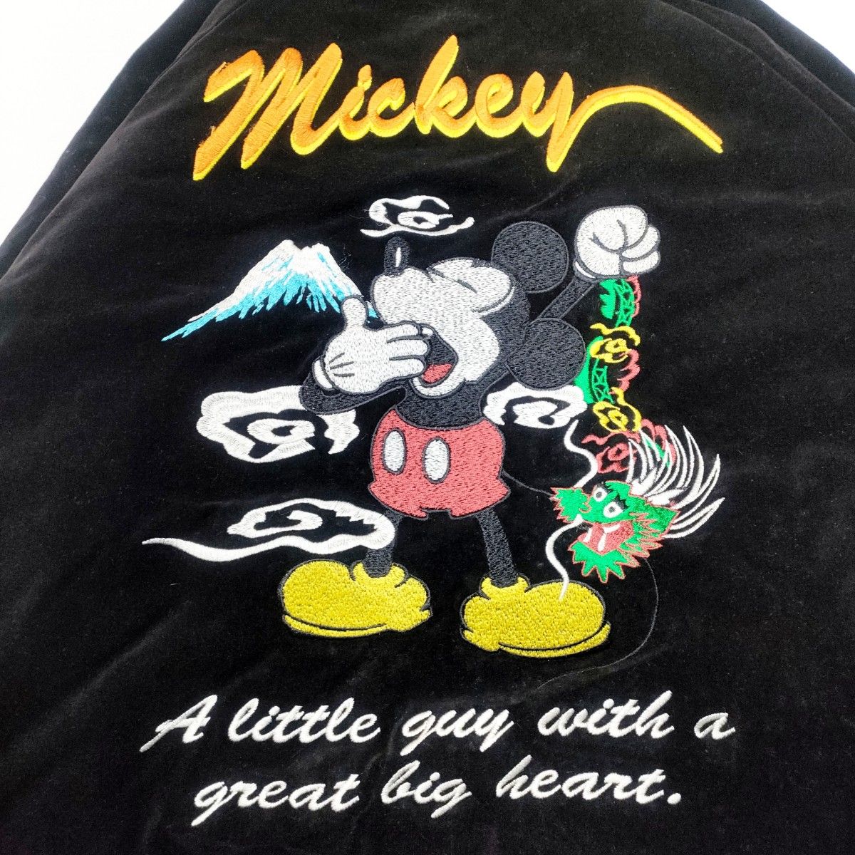 ディズニー/ミッキー スカジャン/Size S/ヴィンテージ/匿名配送/送料