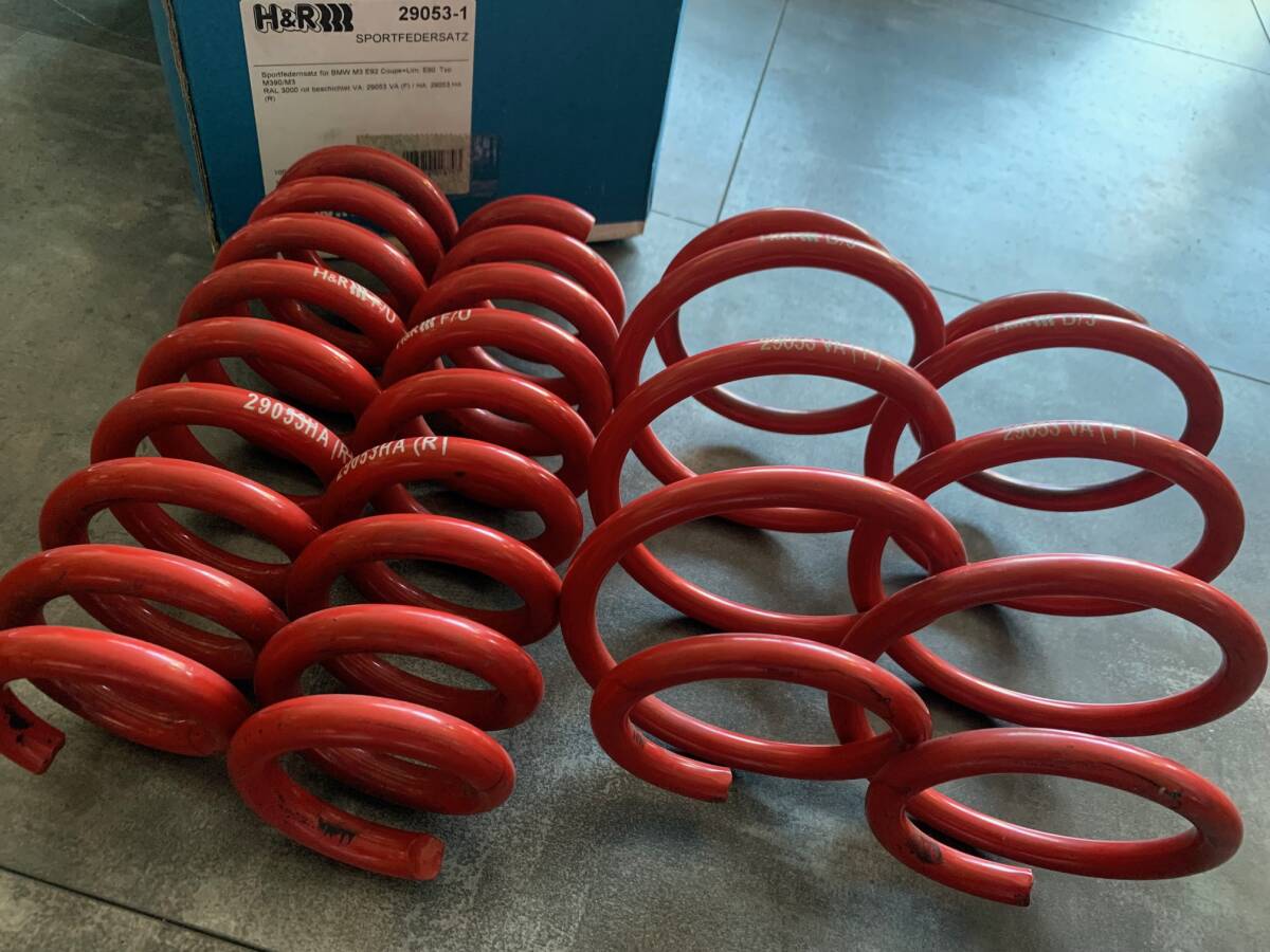 H&R E92 M3 ダウンサス フロントのみ（中古品） E92 M3 BMW 前後セット