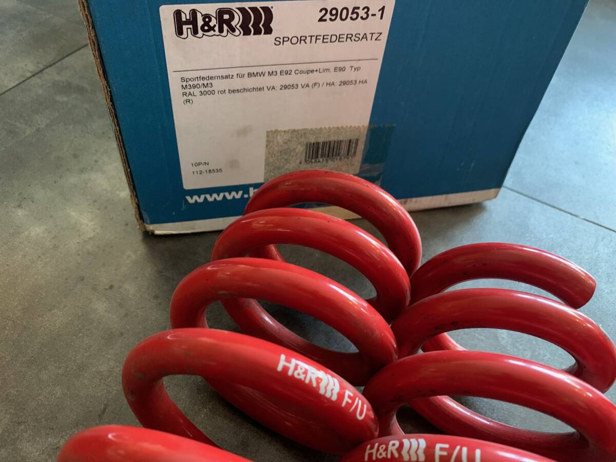 H&R E92 M3 ダウンサス フロントのみ（中古品） E92 M3 BMW 前後セット