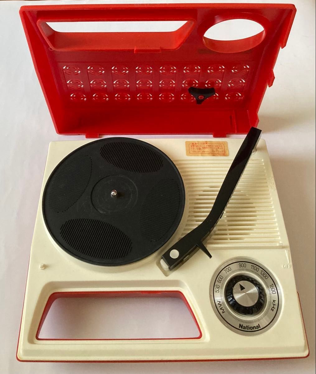 動作品】National ナショナル SG-558N ポータブル レコード プレーヤー