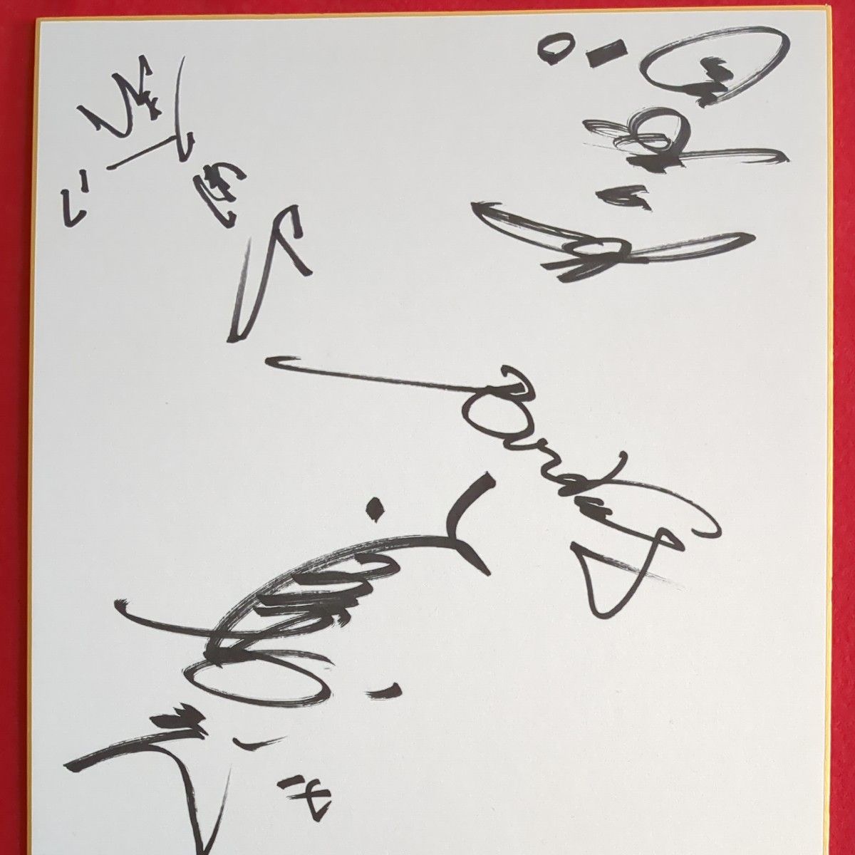 希少阪急ブレーブス山田久志・山口高志・加藤秀司寄せ書きサイン色紙