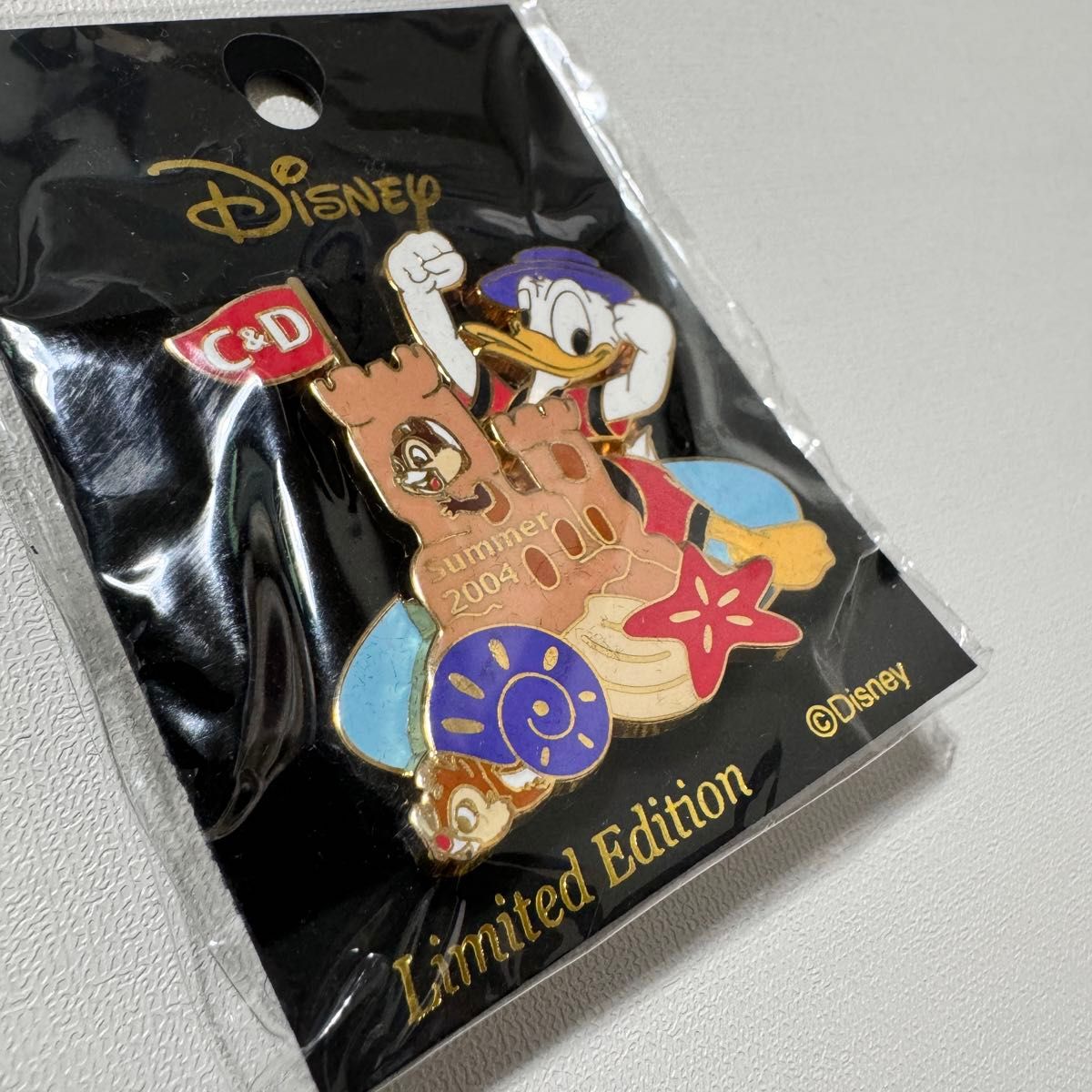 新品未使用】 ディズニー ドナルドダック&チップ&デール ピンバッジ