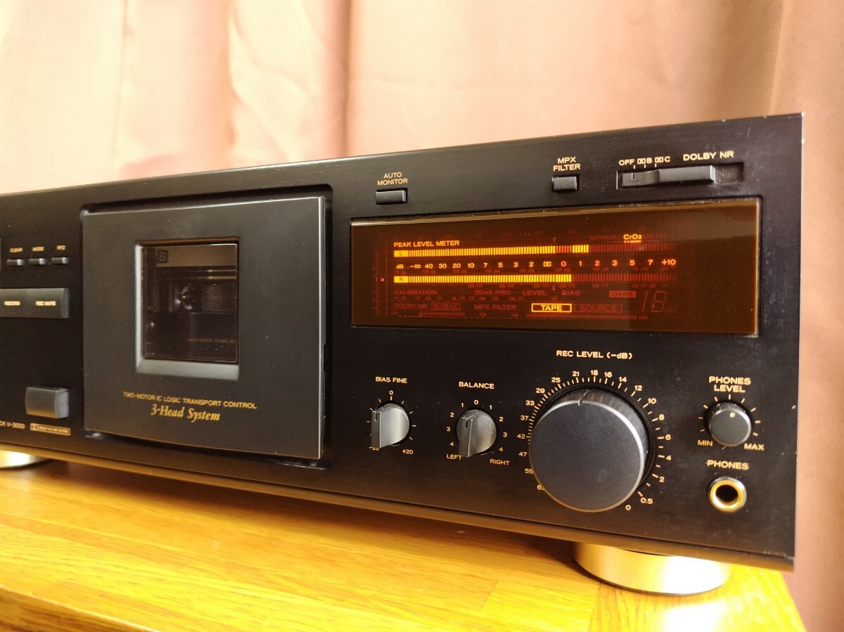 TEAC V-3000 動作品TEAC・V-3000／ステレオカセットデッキ V-3000の