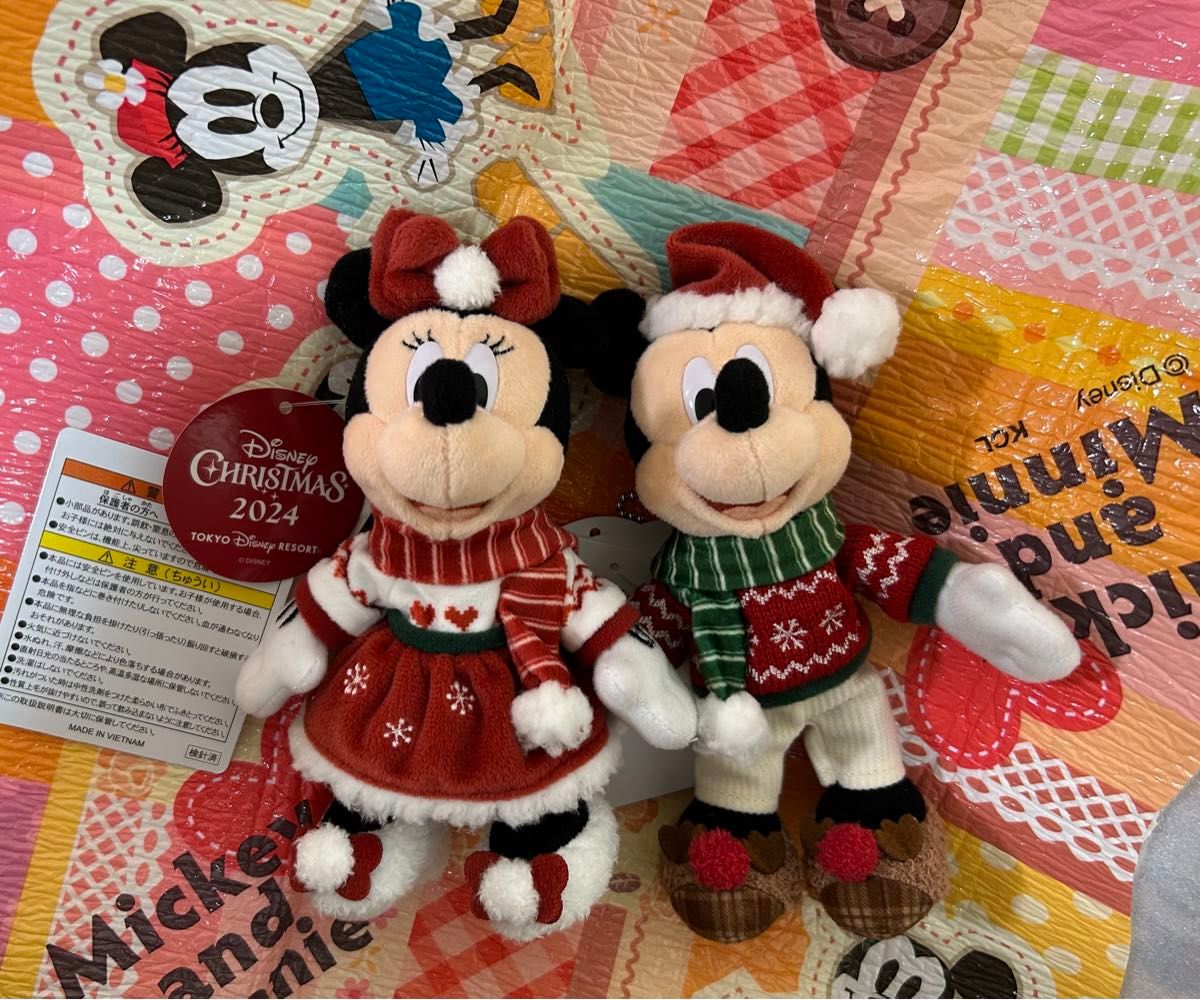 新品 ディズニー クリスマス 2024 ミッキー ミニー ぬいば ぬいぐるみ