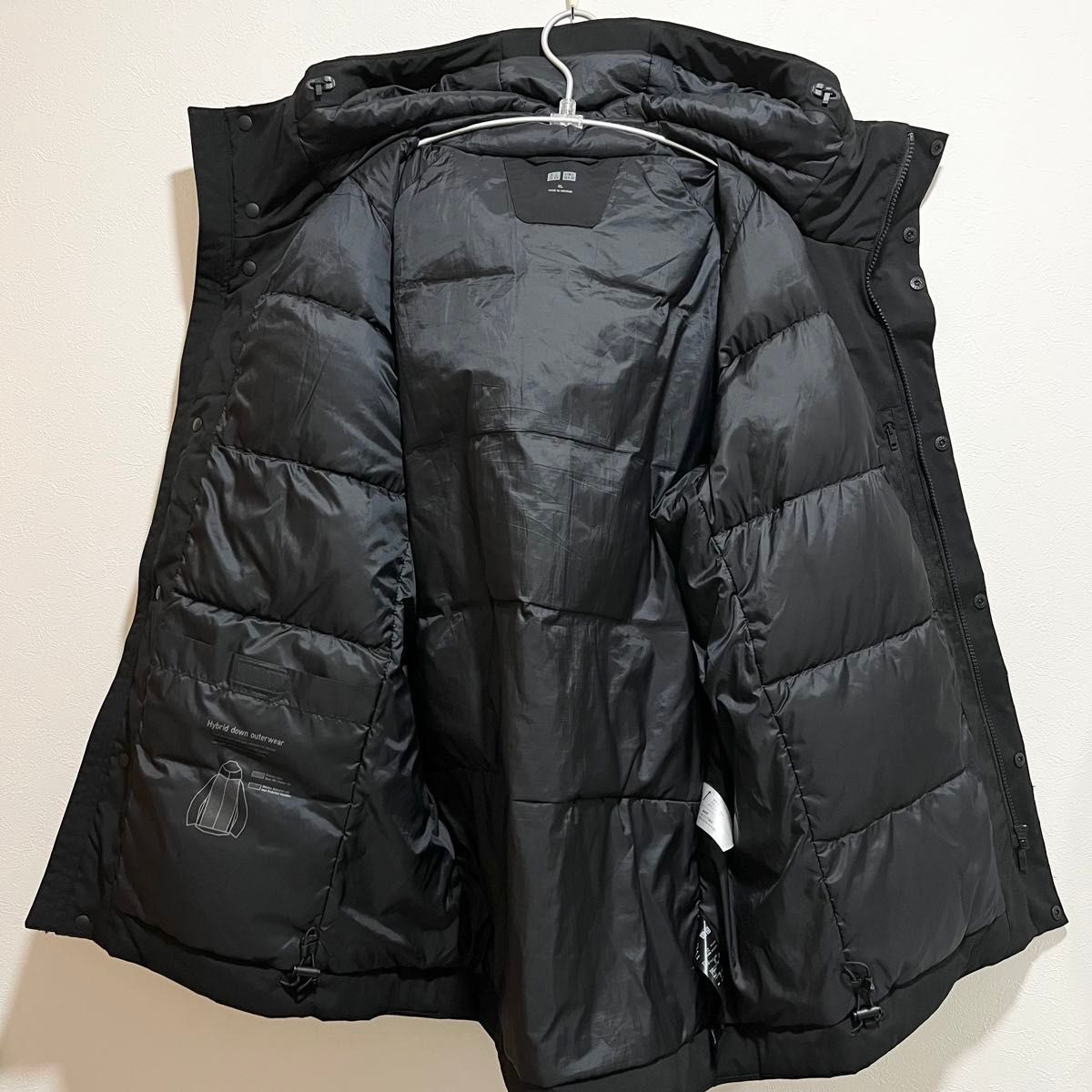 UNIQLO ユニクロ ハイブリッドダウンパーカ ブラック XL｜Yahoo!フリマ