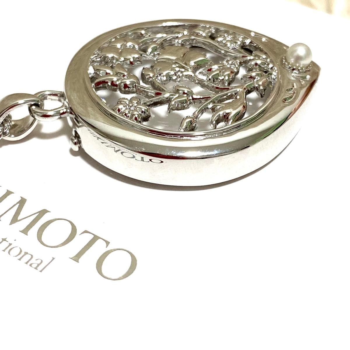 未使用級・希少品MIKIMOTO オリジナル ペンダント ルーペ箱付き 真珠