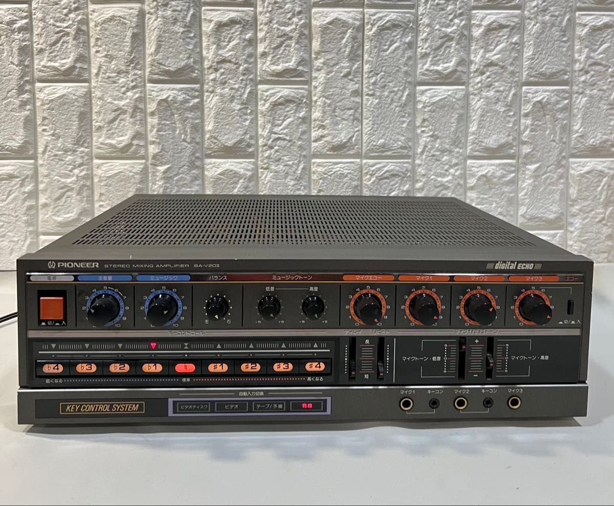 Pioneer パイオニア SA-V20 II 業務用カラオケアンプ 動作品 希少