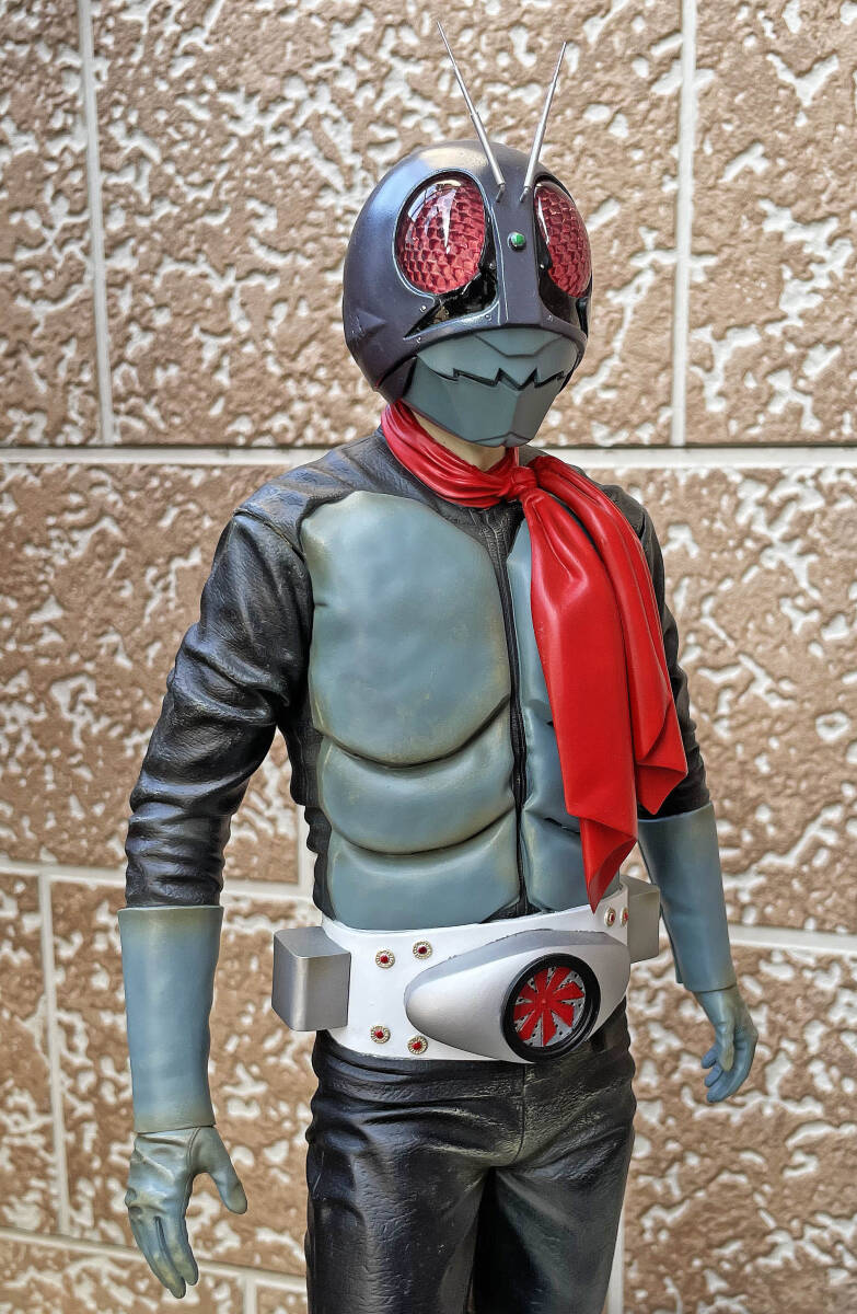 Yahoo!オークション - 仮面ライダー旧1号 1/4 完成品（海洋堂メガソフ