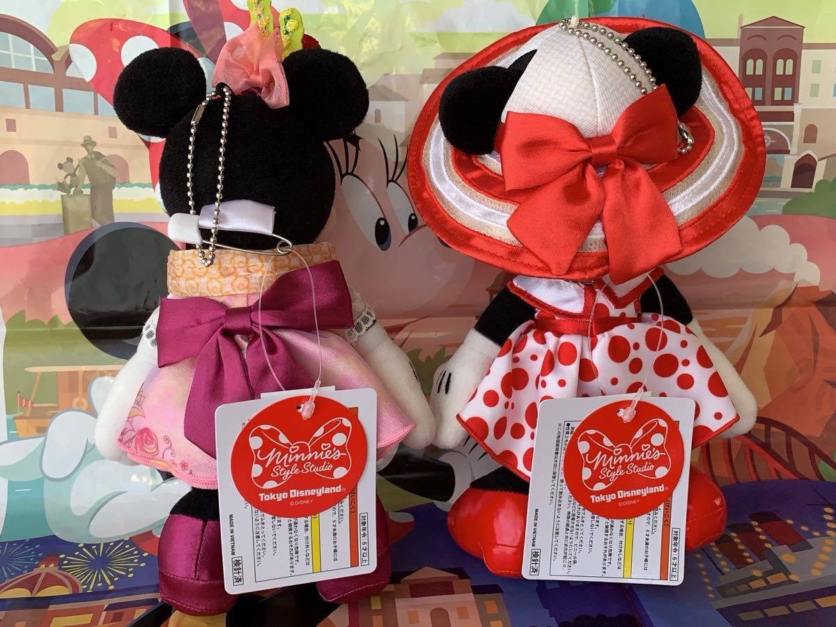 ミニーのスタイルスタジオ ミニスタ ミニー ぬいぐるみバッジ 春夏秋冬