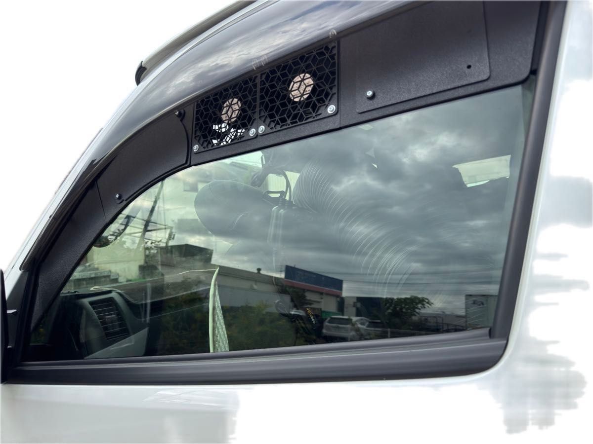 ハイエース200 換気用パネル排気ダクトECOFLOW wave2用 冬車中泊の換気