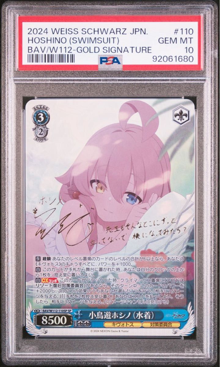 BGS10】ヴァイスブルーアーカイブ小鳥遊ホシノサインsp