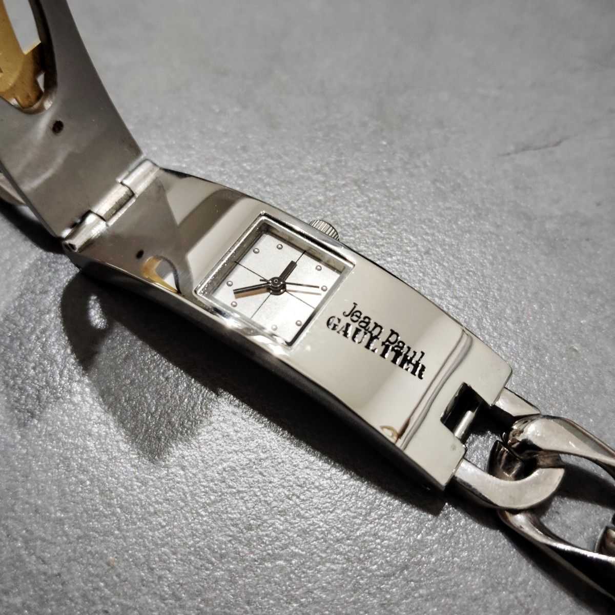 美品】【 希少】 ジャンポールゴルチエ ブレスウォッチ シルバー