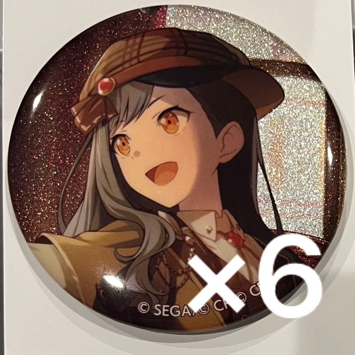 白石杏 32B 缶バッジ グリッター缶バッジ プロセカ プロジェクトセカイ