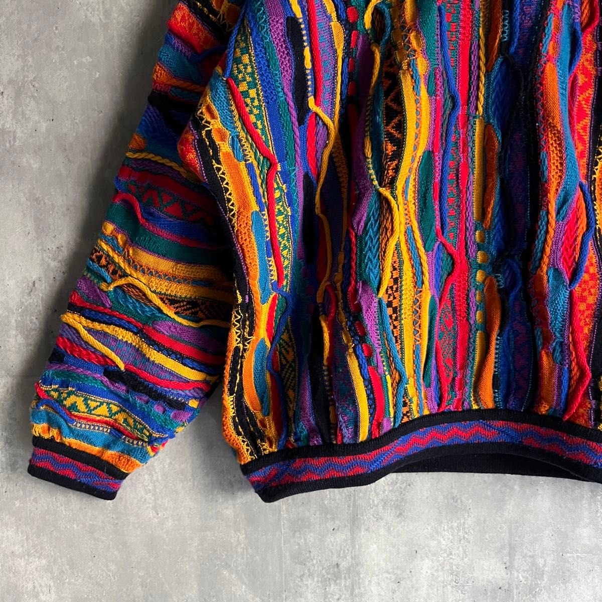 激レア】COOGI クージー 3Dニット ウール マルチカラー 1点物