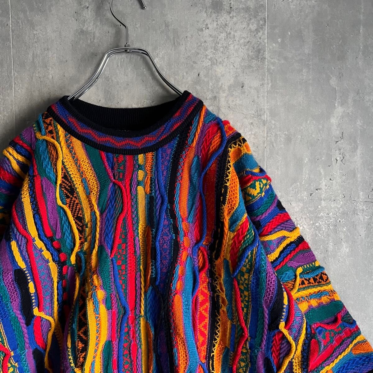 激レア】COOGI クージー 3Dニット ウール マルチカラー 1点物