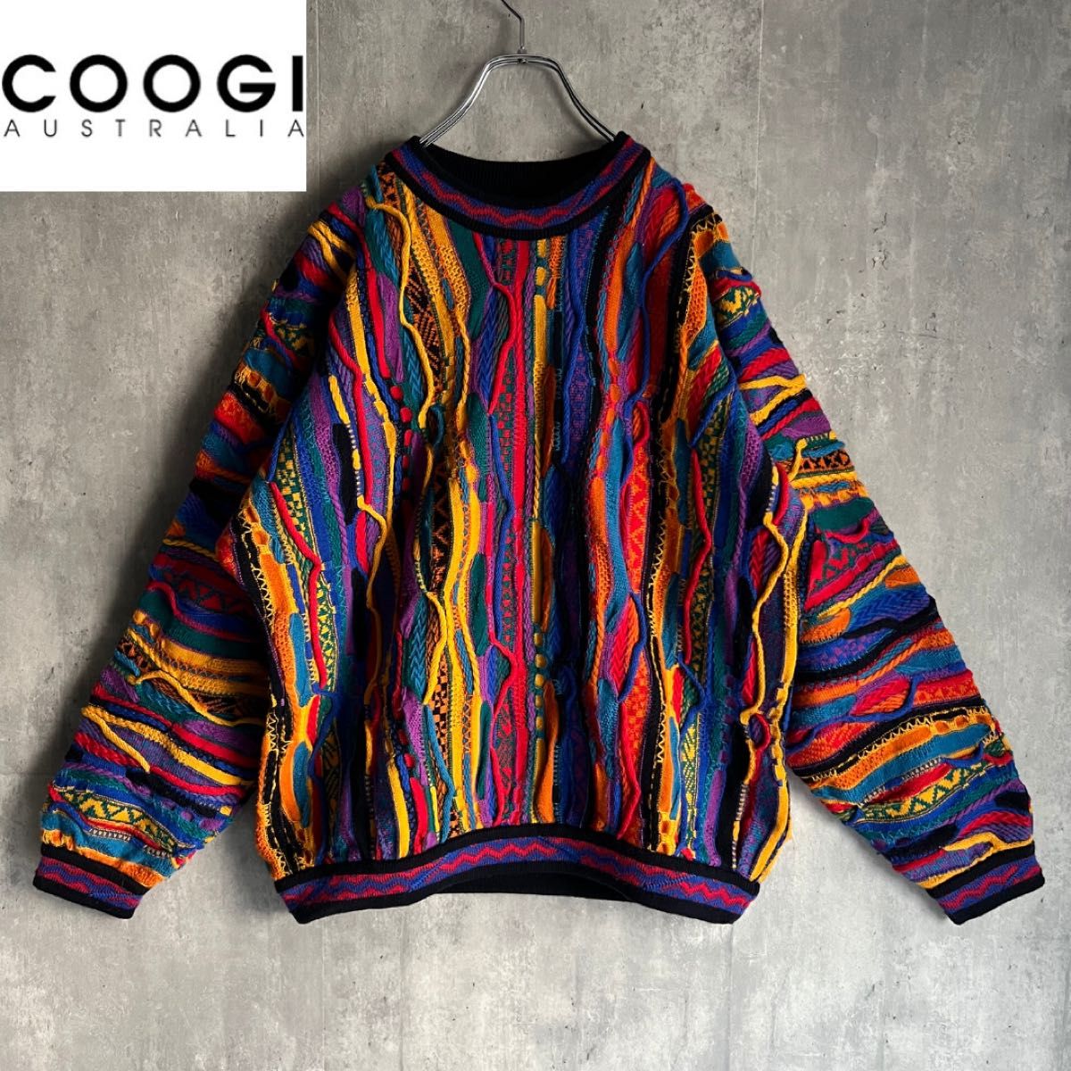 激レア】COOGI クージー 3Dニット ウール マルチカラー 1点物