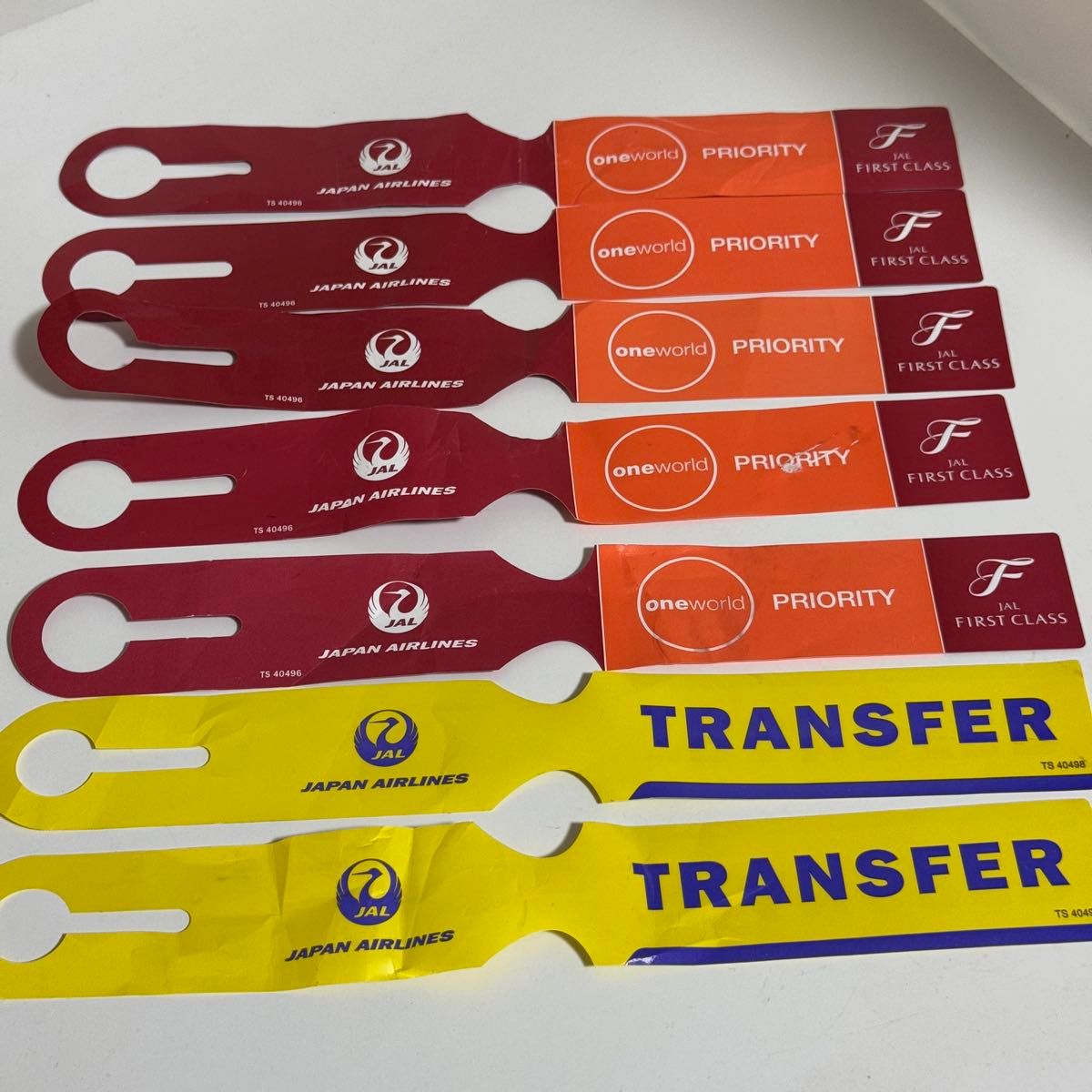 日本航空 JAL ファーストクラス ビジネスクラス プラオリティタグ 7枚