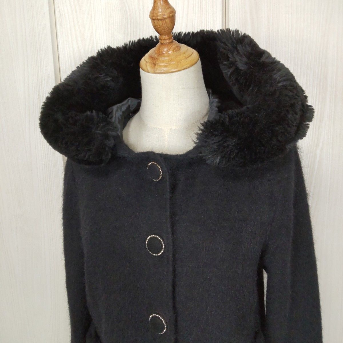 LIZ LISA リズリサ シャギー アウター ファー ショートコート ブラック