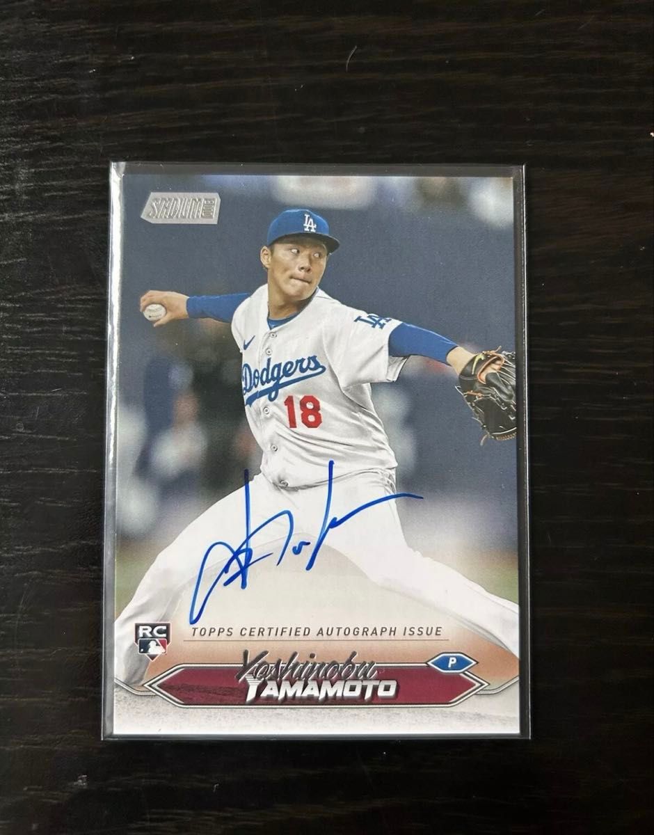 MLB 2024 Topps Stadium Club Baseball 山本由伸 直筆サイン入りカード