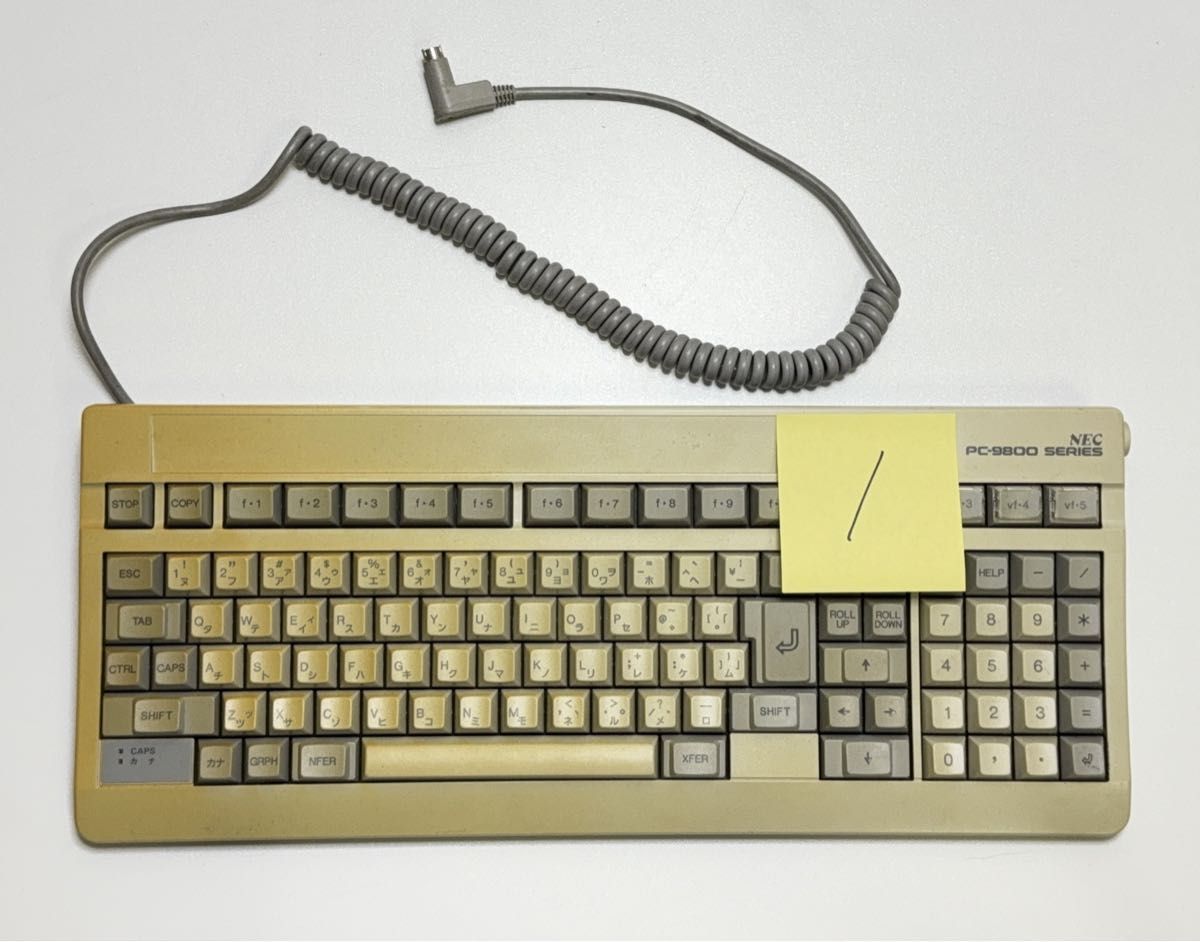 ジャンク品 PC-9801 9800シリーズ キーボード （単・01）PC - 9821