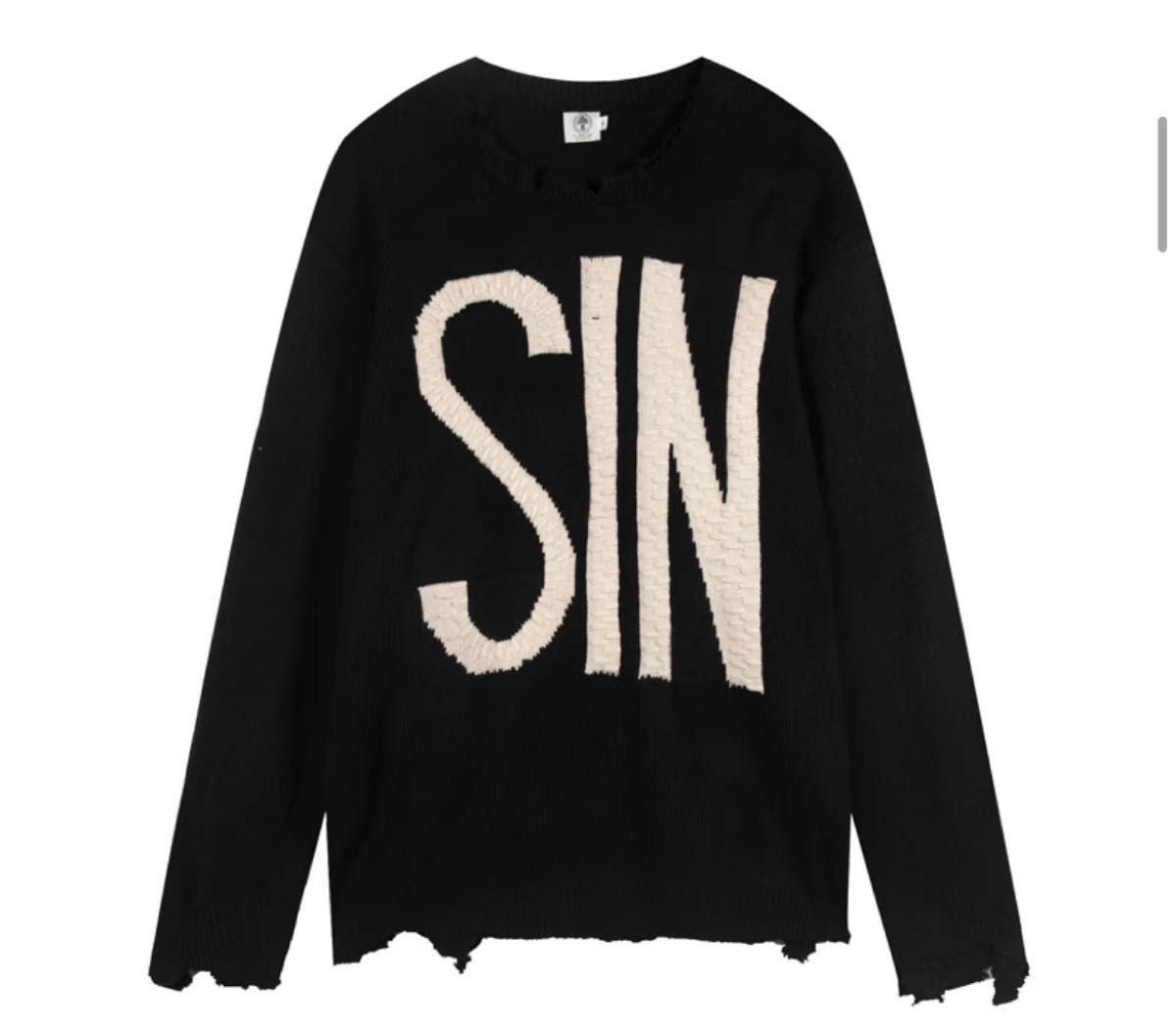 SAINT Mxxxxxx KNIT SIN セントマイケル ニット ダメージ セーター