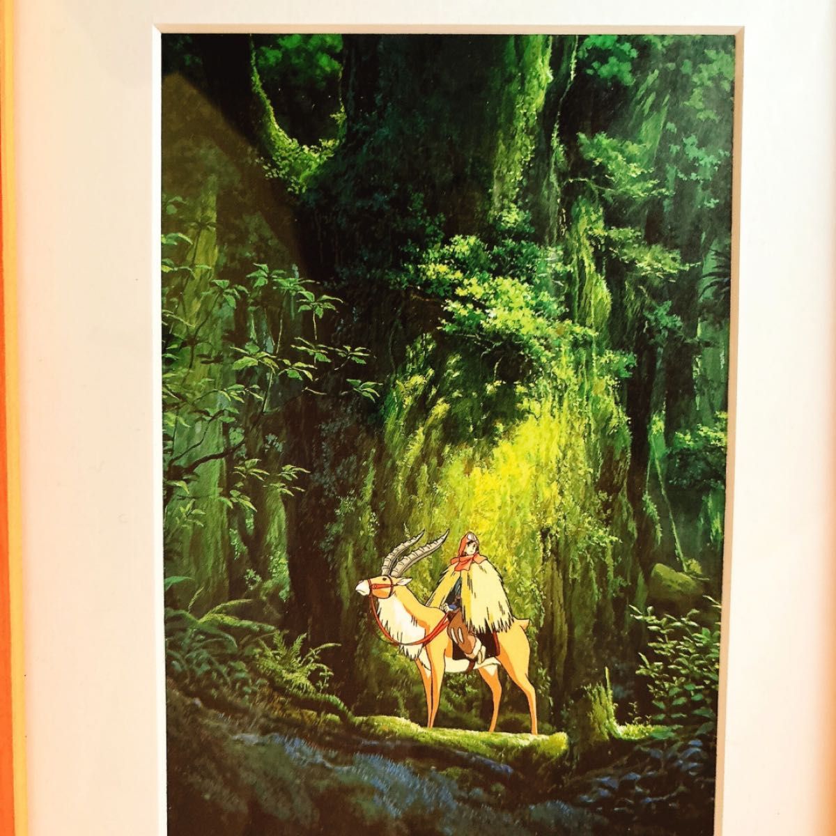 ジブリ もののけ姫 アシタカ ヤックル ポストカード フレーム アート