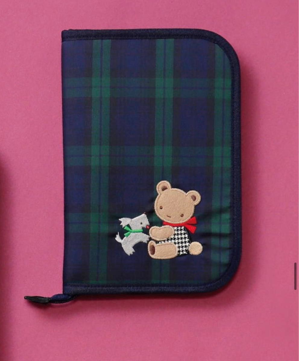 新品 未使用 ファミリア 母子手帳 マルチケース 母子手帳ケース 刺繍