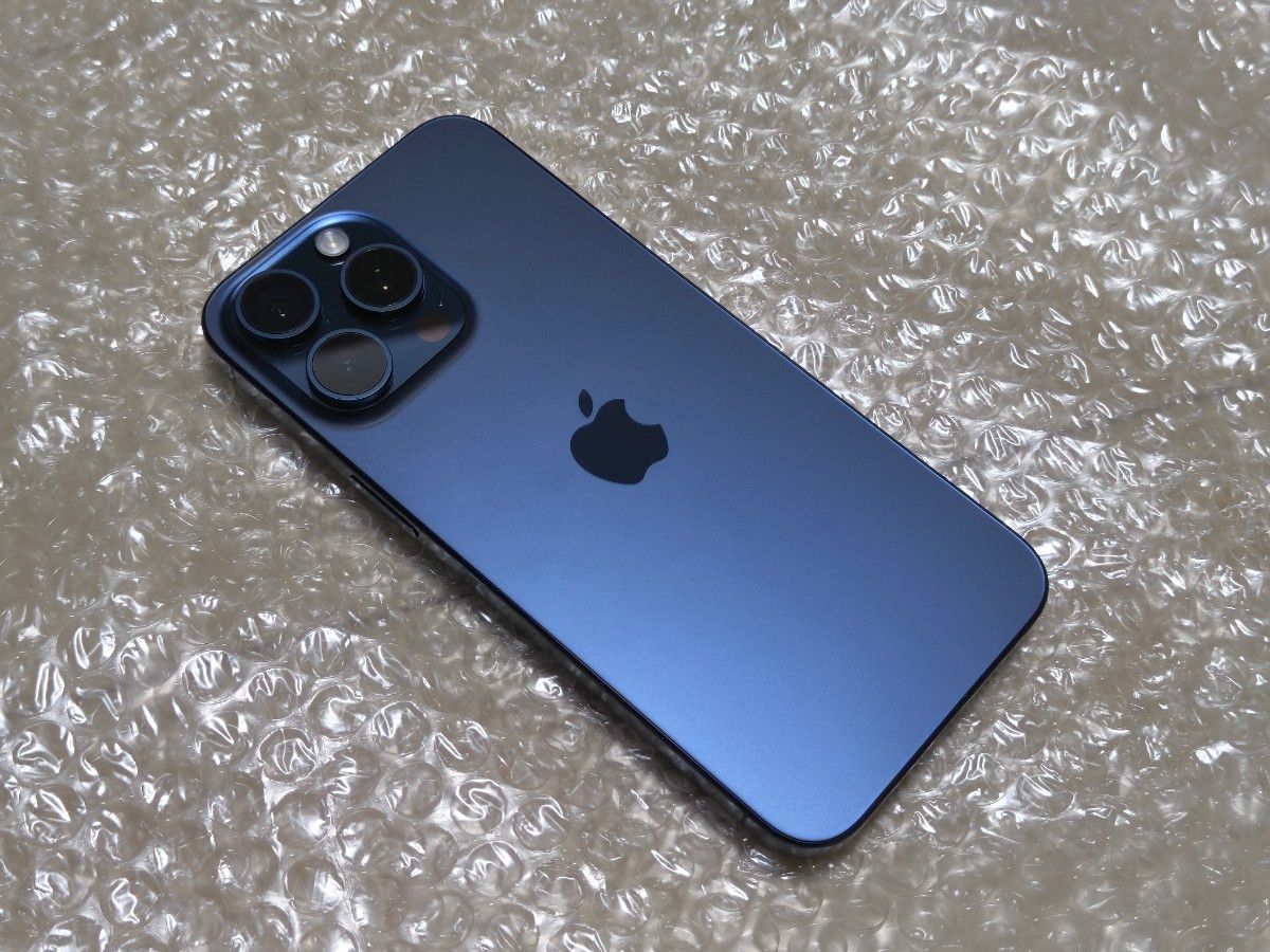 値下げ！美品 90%iPhone15Pro ブルーチタニウム 256G付属品付き 値下げ