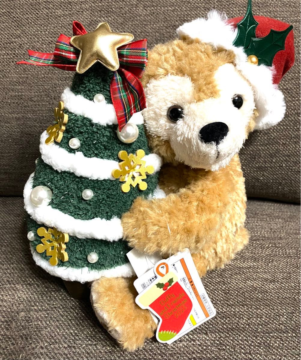 新品タグ付き】TDS ぬいぐるみ ダッフィー クリスマス クリスマス