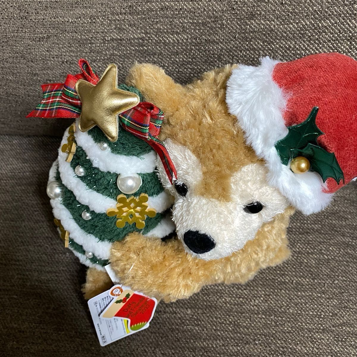 新品タグ付き】TDS ぬいぐるみ ダッフィー クリスマス クリスマス