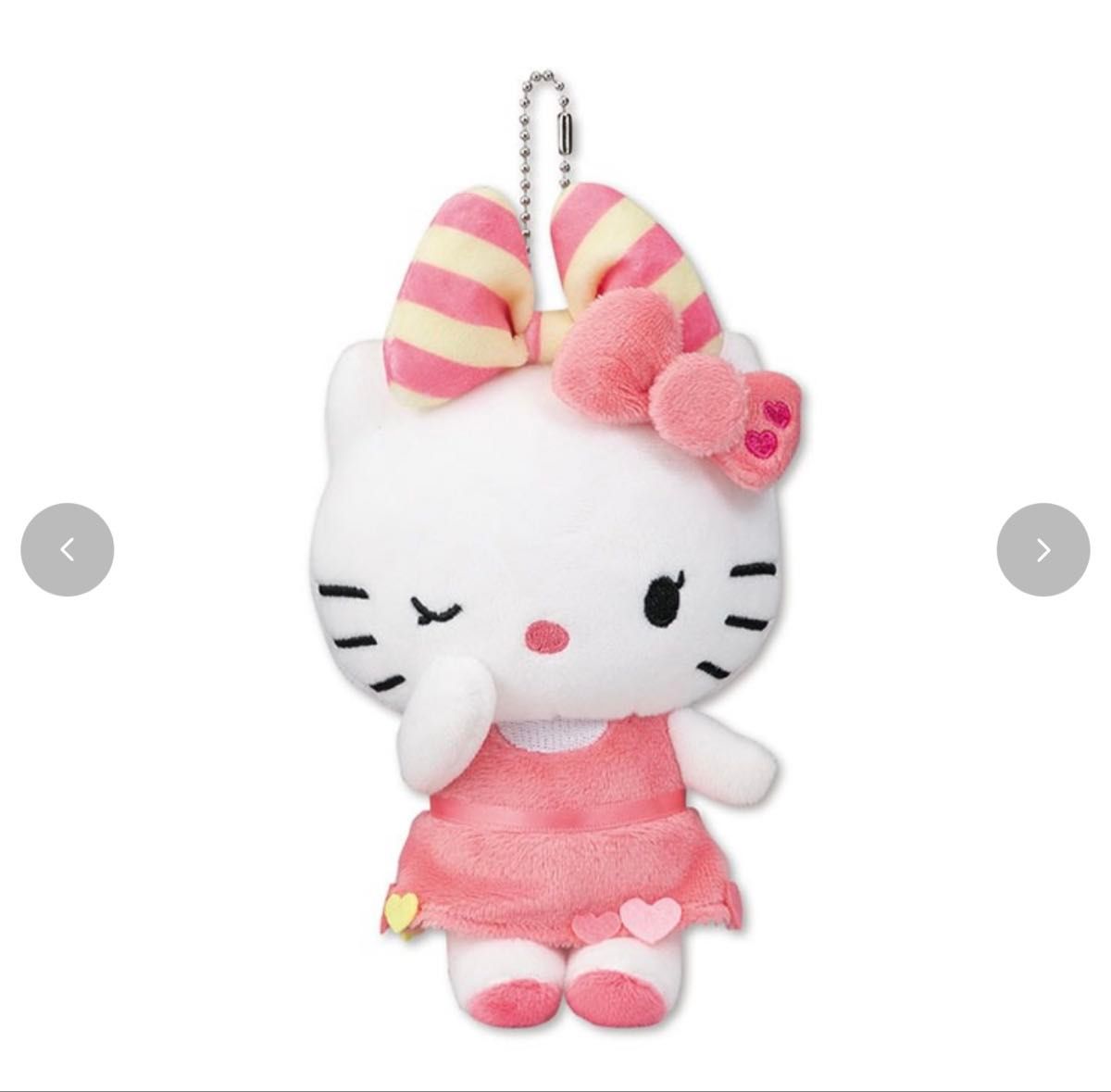 ハローキティ 50周年 マスコットチャーム アベイル ピンク②