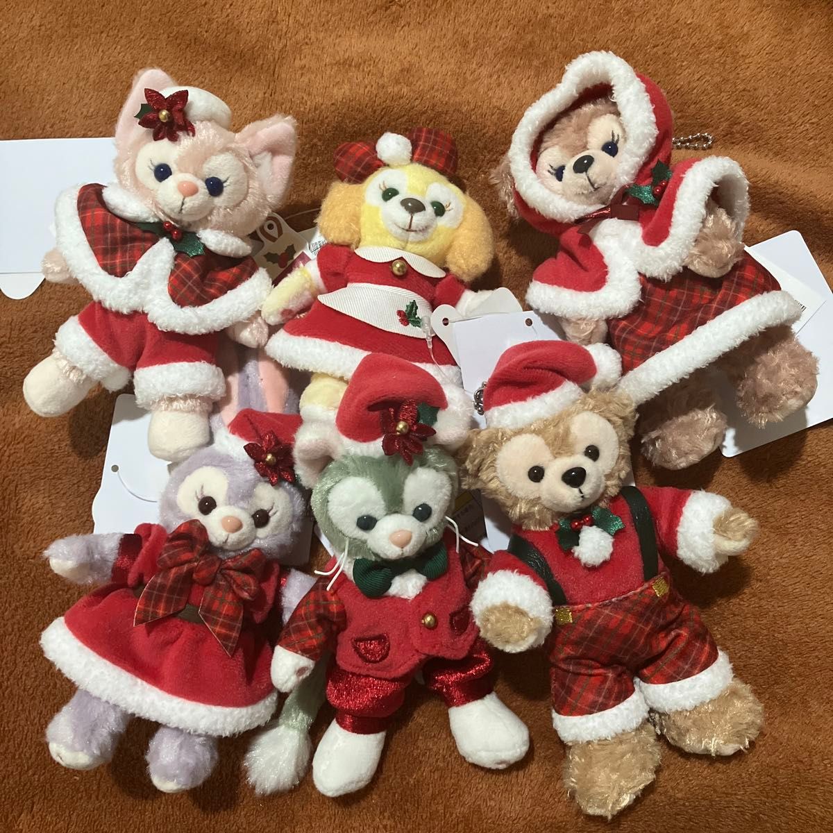 ダッフィーフレンズ クリスマス ぬいぐるみバッジ 6体 ディズニーシー