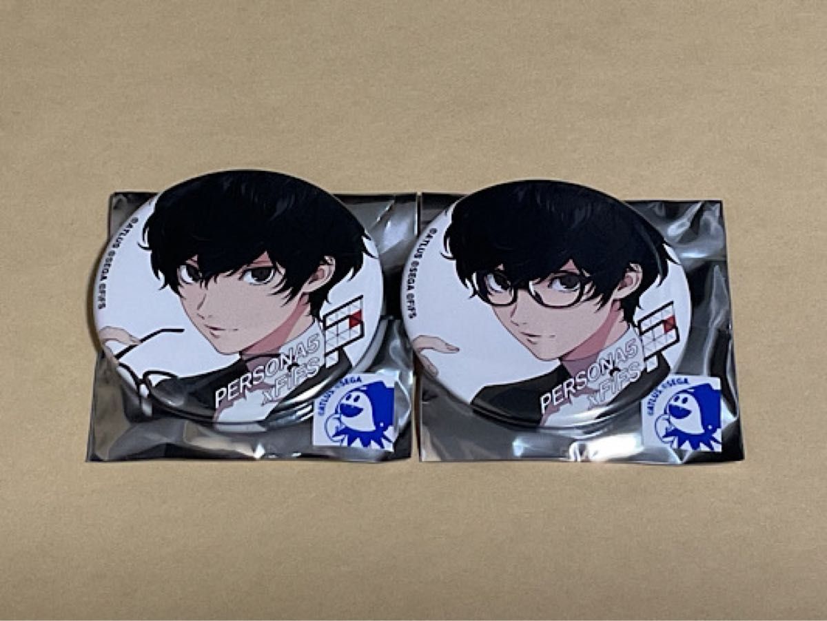 ペルソナ FiFS トレーディング缶バッジ white ver ペルソナ5 雨宮蓮 2