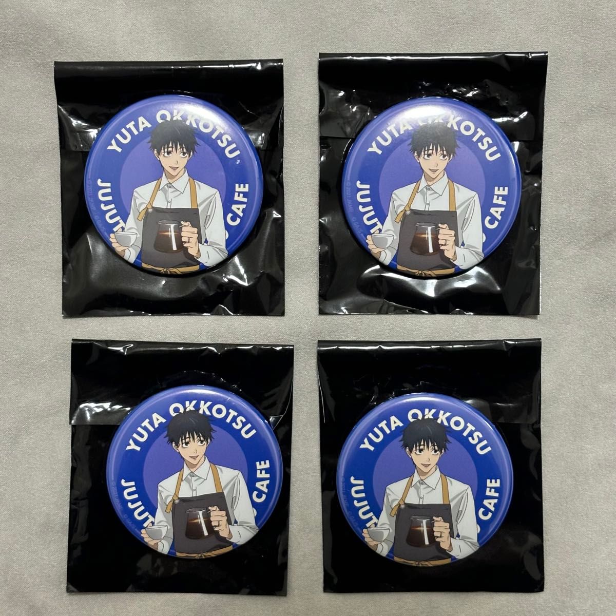 呪術廻戦カフェ2024 劇場版 呪術廻戦 0 缶バッジ 乙骨憂太 特典カード