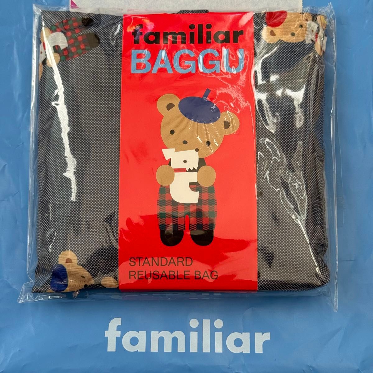 新品・未開封 ファミリア エコバッグM〈BAGGU × familiar〉 エコバッグ