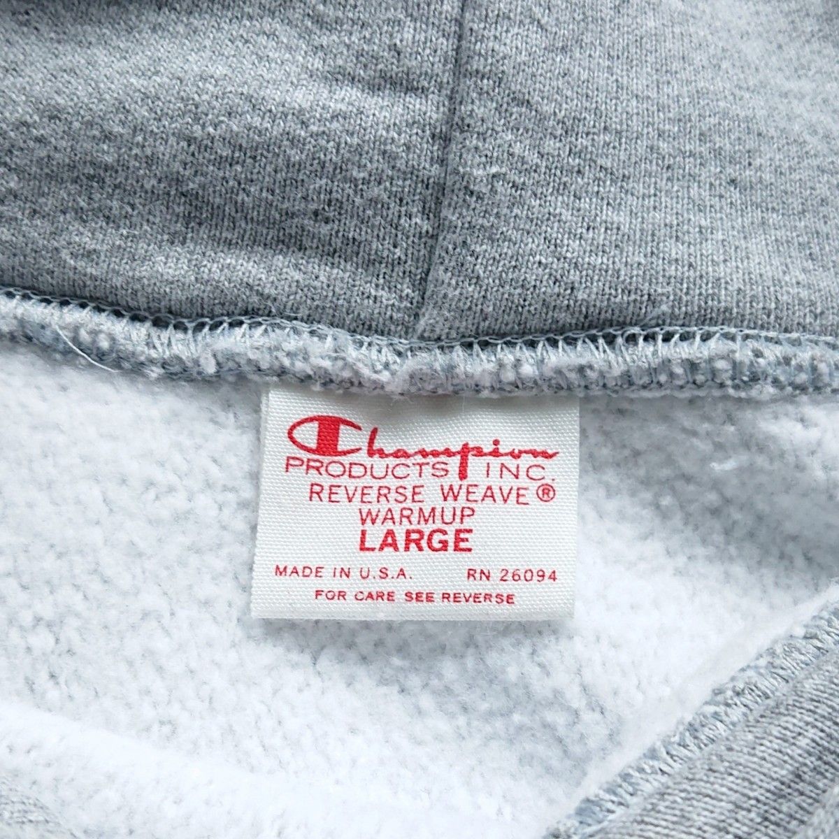 赤タグ】USA製チャンピオンリバースウィーブスウェットパーカー/L/目