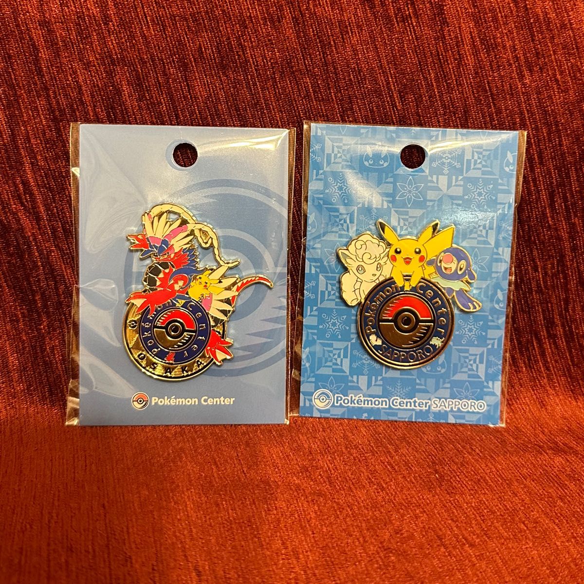 ポケモンセンター 札幌 大阪 限定 ロゴピンズ ピンバッジ 2個セット