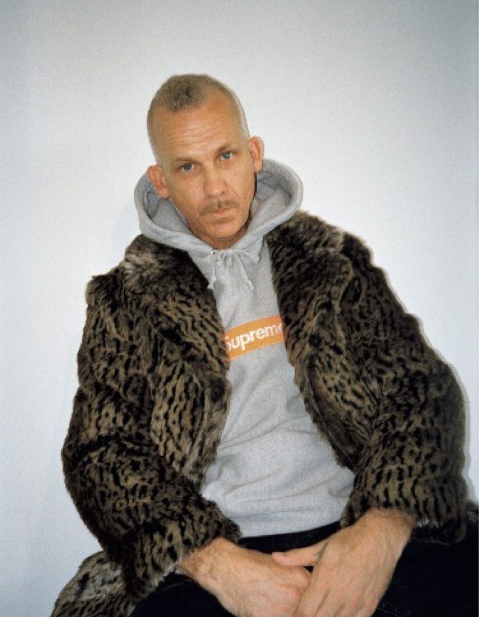 Schott ファーコート Faux Fur Peacoat Leopard Jacket Supreme